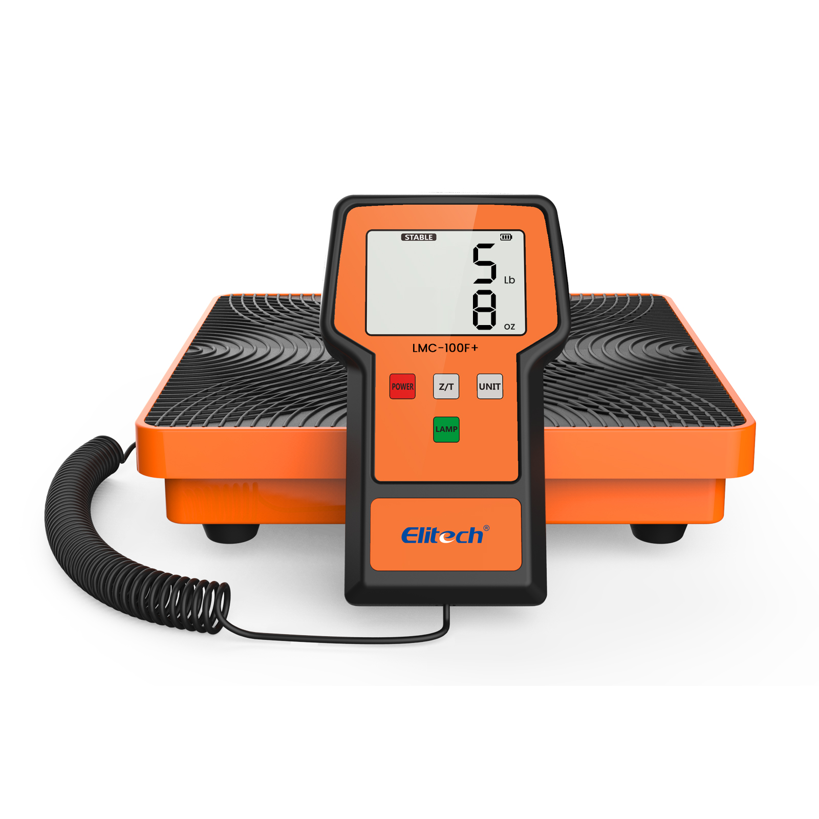 精創LMC-100F+ 冷媒秤110 磅，高精度 HVAC 數字氟利昂秤帶外殼